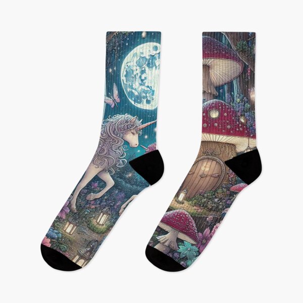 Item preview, Enchanted Moonlight Meadow designed and sold by Dream Bloom Gallery.