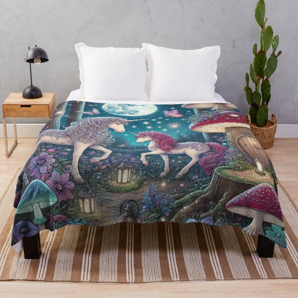 Item preview, Enchanted Moonlight Meadow designed and sold by Dream Bloom Gallery.