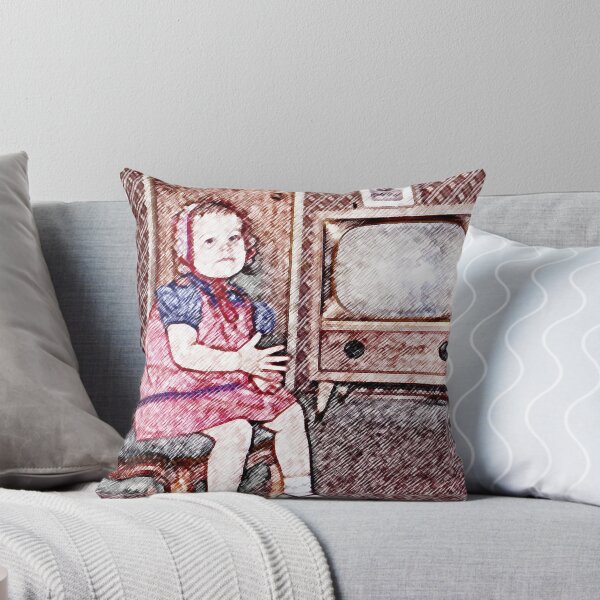 Item preview, Kinder und ihre Fernseher - Kissen und Tragetaschen - 1 designed and sold by The-Glass-Eye.