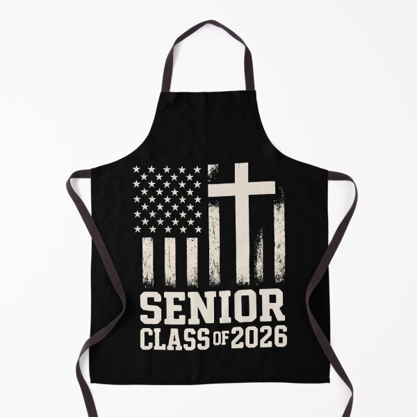 Item preview, Senior Class 2026 Cross Flag USA designed and sold by HandicraftArt.