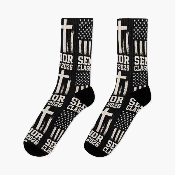 Item preview, Senior Class 2026 Cross Flag USA designed and sold by HandicraftArt.
