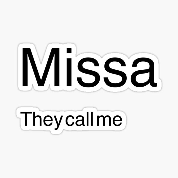 Item preview, Missa rare name nametags designed and sold by eveyting.
