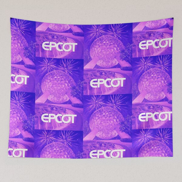 Item preview, Purple High Contrast Epcot Ball w/ Text – Fireworks Oil Painting designed and sold by larrypnts.