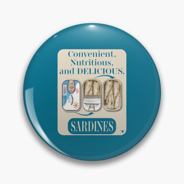 Item preview, Vintage Sardine Ad designed and sold by zaveldesigns.