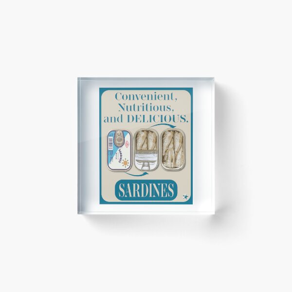 Item preview, Vintage Sardine Ad designed and sold by zaveldesigns.
