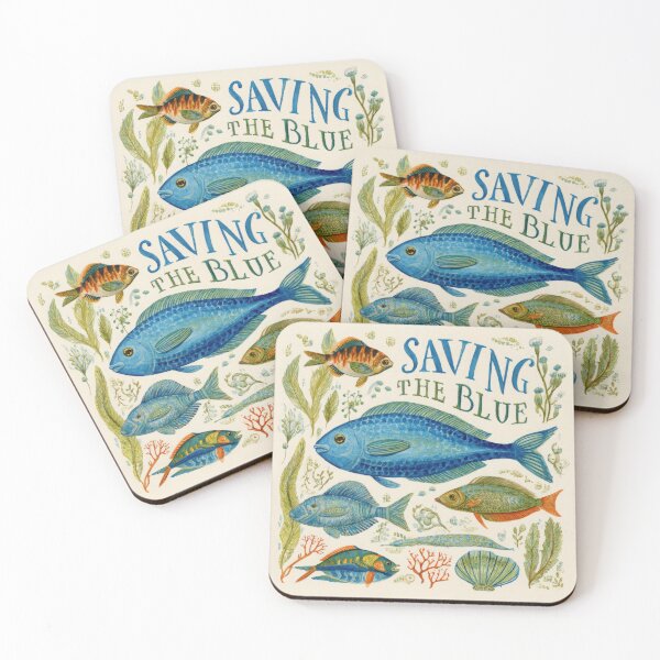 Item preview, Saving the Blue Ocean Life Illustration designed and sold by dawnleblanc55.