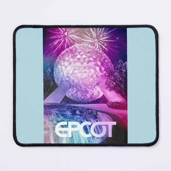 Item preview, Epcot Ball Jewel Toned w/ Text – Fireworks Oil Painting designed and sold by larrypnts.