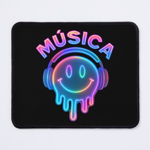 Item preview, MÚSICA Headphone Portrait – Minimalist Music Art with Neon Glow designed and sold by Psycho-Crazy.
