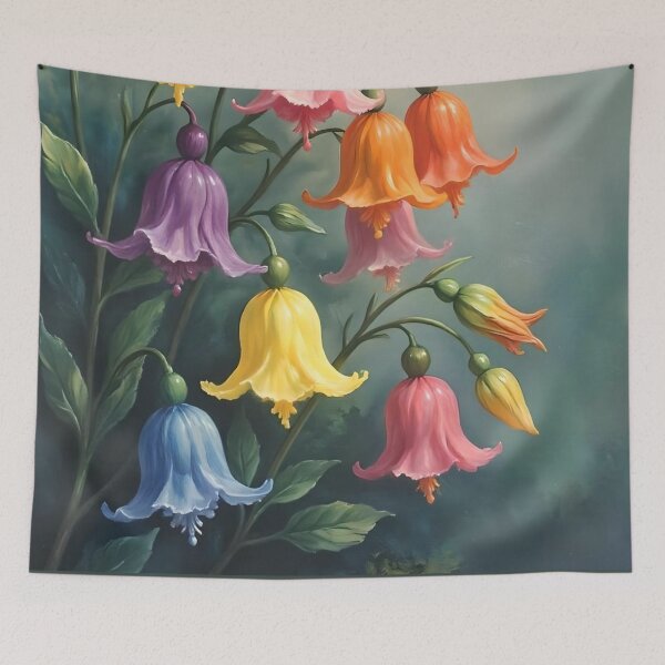 Item preview, Multicolor Bell-Shaped Flowers designed and sold by Ciervo Primavera.