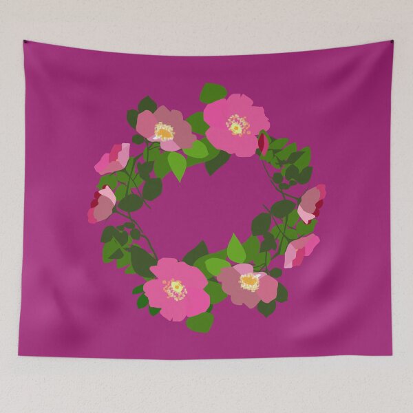 Item preview, Wreath of Wild Roses designed and sold by Kate Anderson Art.
