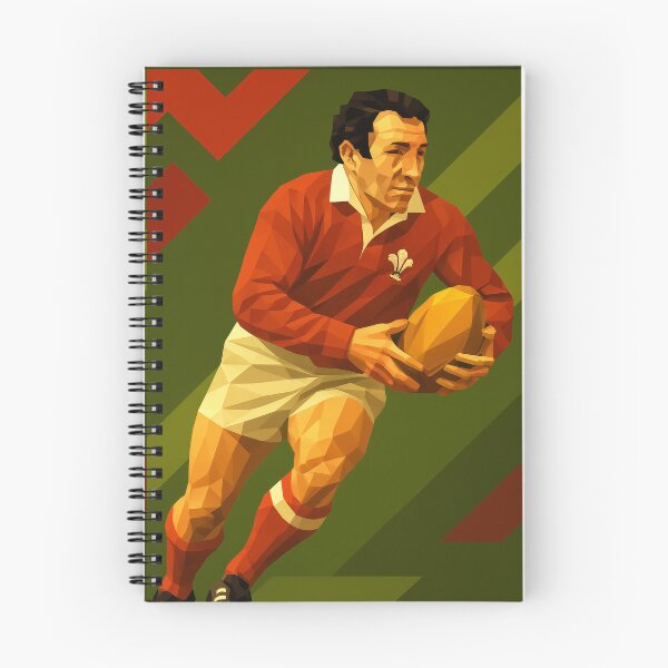 Item preview, Gareth Edwards Wales Rugby Icon Vector Art designed and sold by kakarikihill.