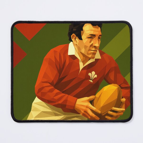 Item preview, Gareth Edwards Wales Rugby Icon Vector Art designed and sold by kakarikihill.