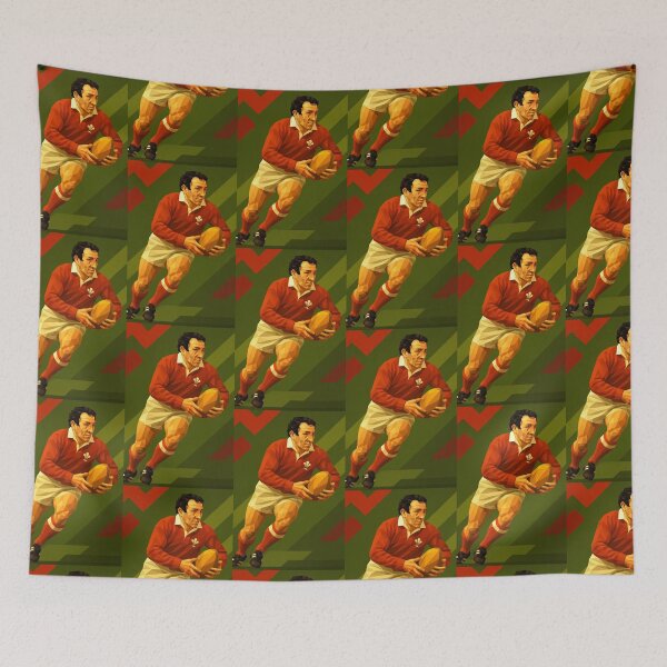 Item preview, Gareth Edwards Wales Rugby Icon Vector Art designed and sold by kakarikihill.