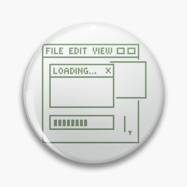 Item preview, Retro Computer Loading Screen - Vintage 80s Green Terminal Gaming Nostalgia designed and sold by CreativeVisionsHub.