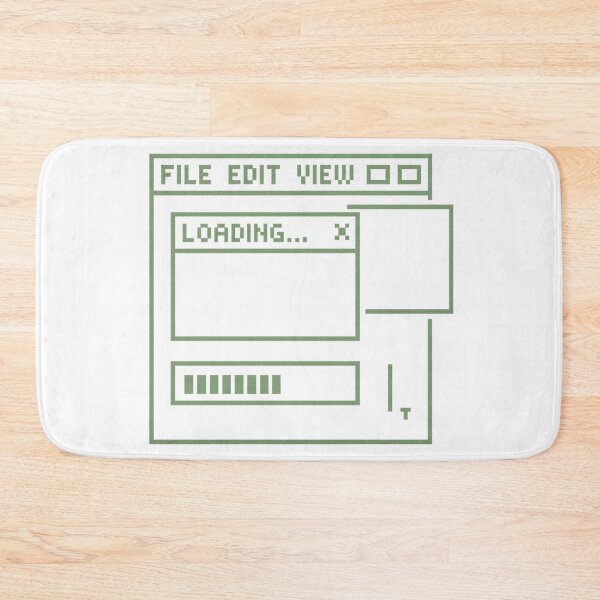 Item preview, Retro Computer Loading Screen - Vintage 80s Green Terminal Gaming Nostalgia designed and sold by CreativeVisionsHub.