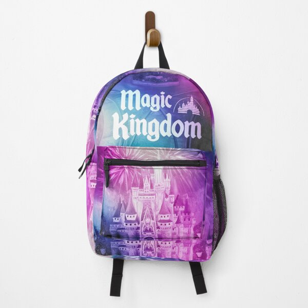 Item preview, Magic Kingdom Jewel Toned w/ Text – Fireworks Oil Painting designed and sold by larrypnts.