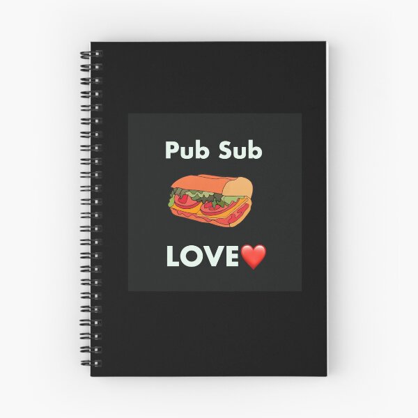 Item preview,  Pub Sub LOVE, Publix Sub Love White text black background  designed and sold by OneCatShop.