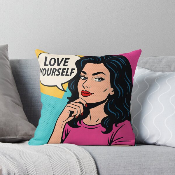 Artikelvorschau, Liebe dich selbst – Retro-Pop-Art-Selbstwert-Statement entworfen und verkauft von Quiet Power Co..