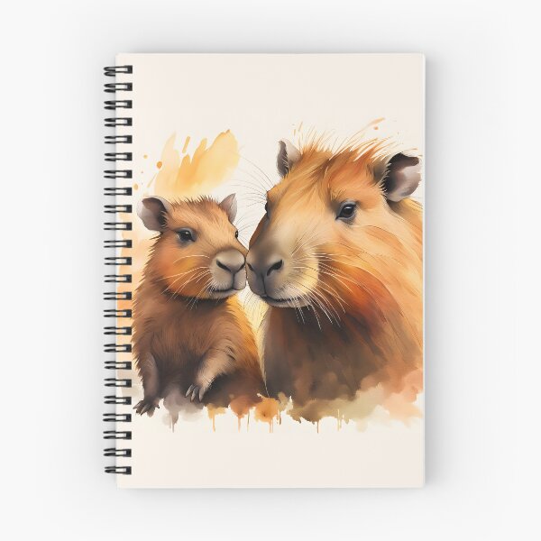 Item preview, Baby and Mama Capybaras designed and sold by Glimmersmith.