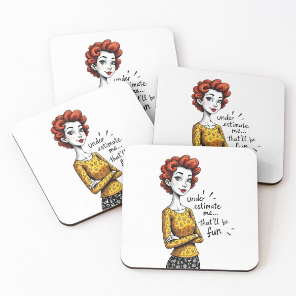 Item preview, Underestimate Me? That’ll Be Fun – Bold Retro Sass Design designed and sold by Adorable Antics .