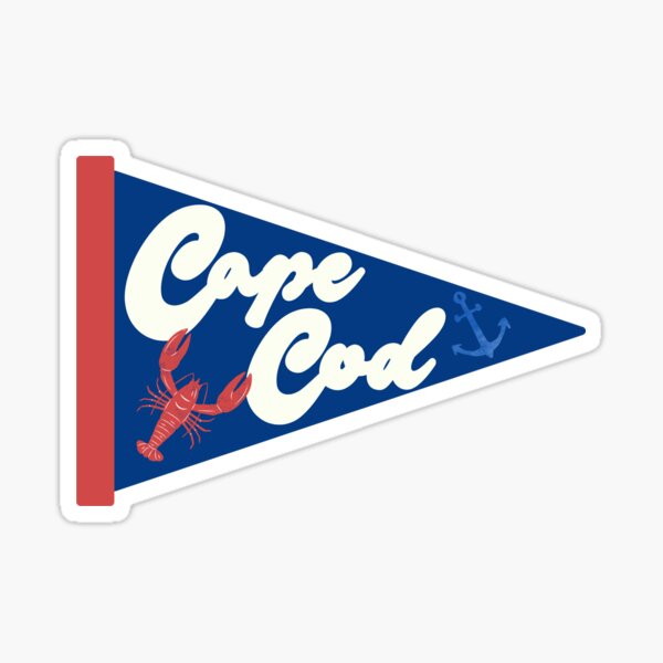 Item preview, Cape Cod Pennant Flag Sticky (2) by Eastie Graphic Design Sticker designed and sold by eastiegraphicdesign.