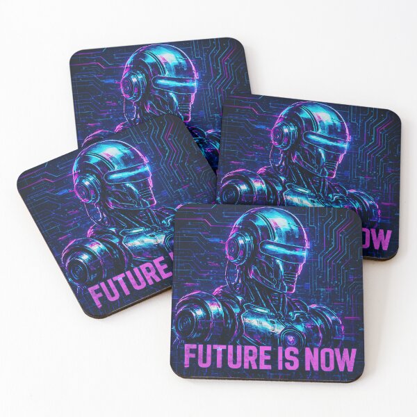 Item preview, Neon Chrome Cyberpunk Robot – Futuristic Glitch Art in Vaporwave Aesthetic designed and sold by Psycho-Crazy.