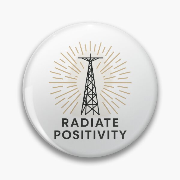 Item preview, Ham Radio Amateur Radio Radiate Positivity Attitude Gift for Him  designed and sold by Parks2See.
