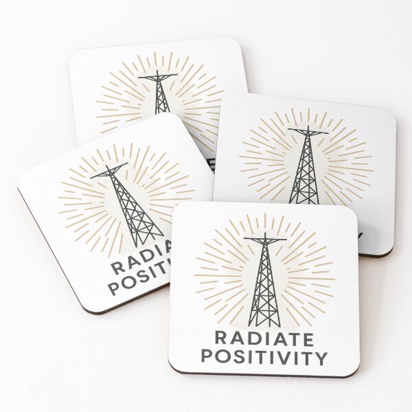 Item preview, Ham Radio Amateur Radio Radiate Positivity Attitude Gift for Him  designed and sold by Parks2See.