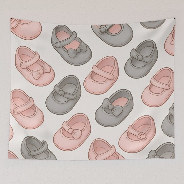 Artikelvorschau, Niedliche Babyschuhe nahtloses Muster entworfen und verkauft von SassyArtistry.
