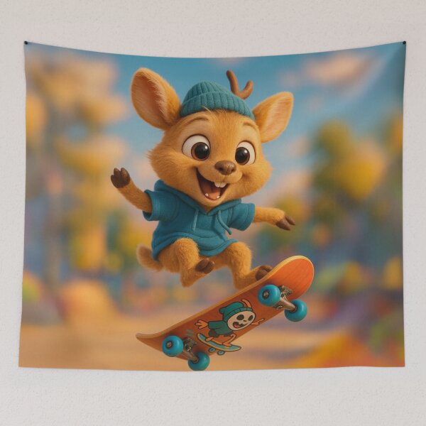 Item preview, Skater Chinese Water Deer designed and sold by Sillytoe.