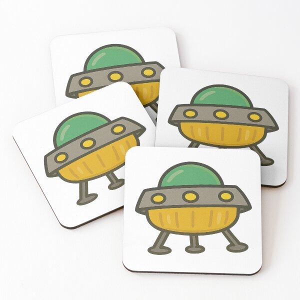 Item preview, Cartoon UFO – Cute Alien Spaceship Adventure designed and sold by CanSparkleArt.