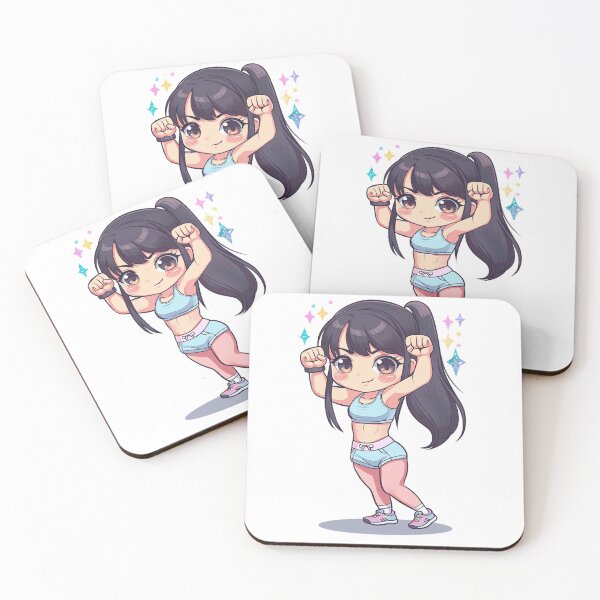 Item preview, Chibi Gym Girl: Strong & Sparkly designed and sold by ArgentoArt.