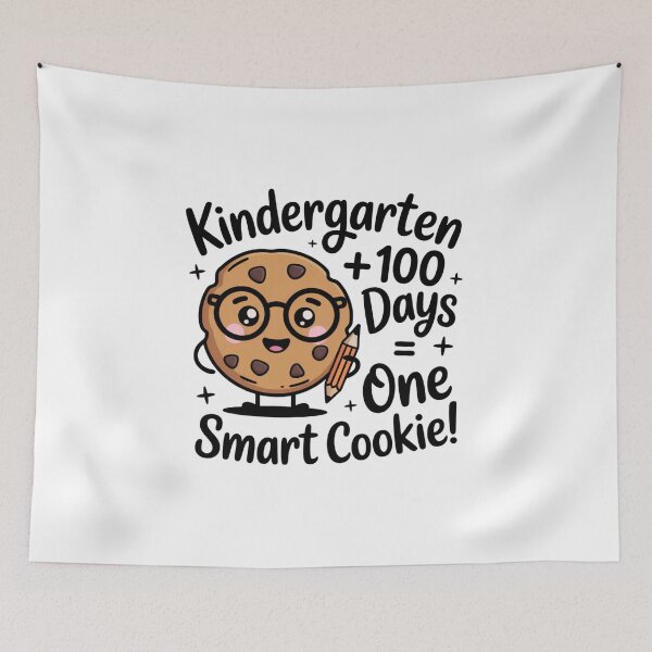 Item preview, Kindergarten 100 Days of School – One Smart Cookie Teacher Student T‑Shirt designed and sold by podlook.