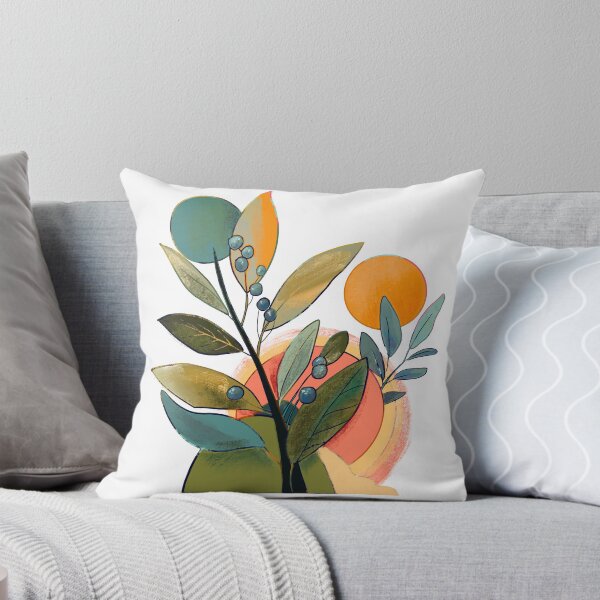Item preview, Abstract Botanical Leaf & Berry Aart designed and sold by Monica Dix.