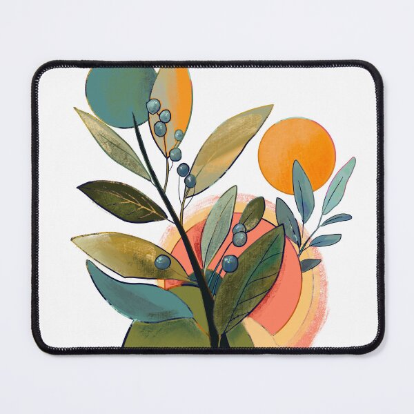 Item preview, Abstract Botanical Leaf & Berry Aart designed and sold by Monica Dix.