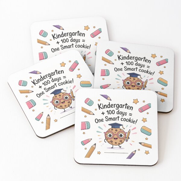 Item preview, Kindergarten 100 Days of School – One Smart Cookie Teacher Student T‑Shirt designed and sold by podlook.