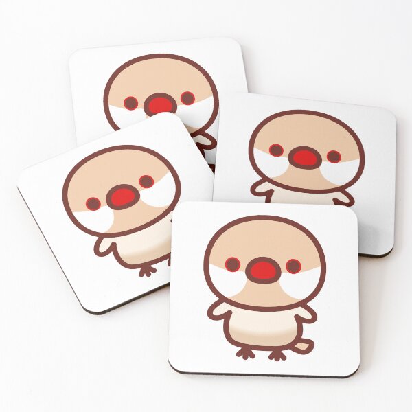 Item preview, Java sparrow / cream  designed and sold by INKOYADO.
