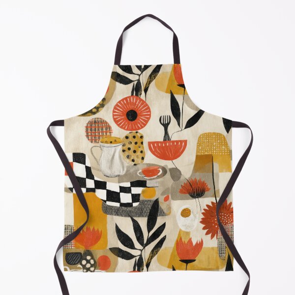 Item preview, Quirky Tableware with Checker Accents and Bold Florals (Seamless Pattern) designed and sold by dawnleblanc55.