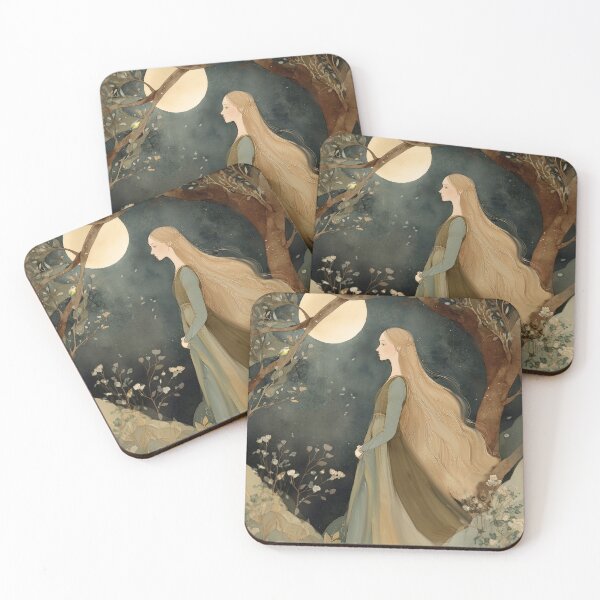Item preview, Sacred whispers with little bird - Moonlight series designed and sold by Christina Brunton Art.