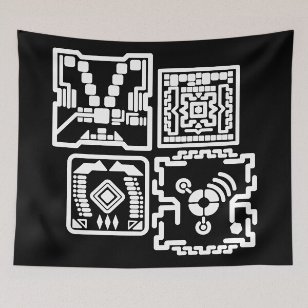 Item preview, Abstract Geometric Forms Gears Noir designed and sold by Cristiano Lin.