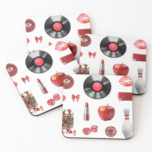 Item preview, Red Themed Sticker Sheet for Laptop or Water Bottle designed and sold by RosesVisuals.