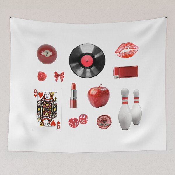 Item preview, Red Themed Sticker Sheet for Laptop or Water Bottle designed and sold by RosesVisuals.