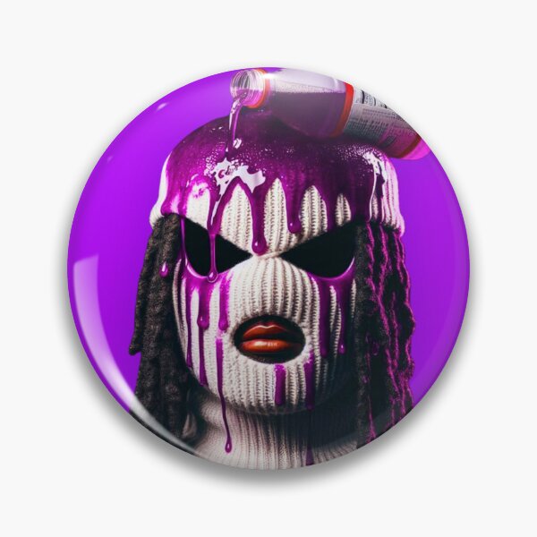 Item preview, Purple Drip Surreal Ski Mask Street Art Design designed and sold by WHITE FLAME PRINTS.