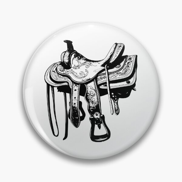 Item preview, Western Saddle Illustration – Vintage Cowboy Ranch Gear Art designed and sold by inkoutninja.