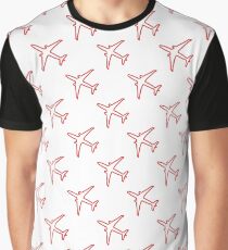 Seamless pattern with planes. Graphic T-Shirt