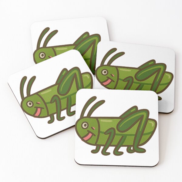 Item preview, Happy Grasshopper – Leafy Green Bug Buddy designed and sold by CanSparkleArt.