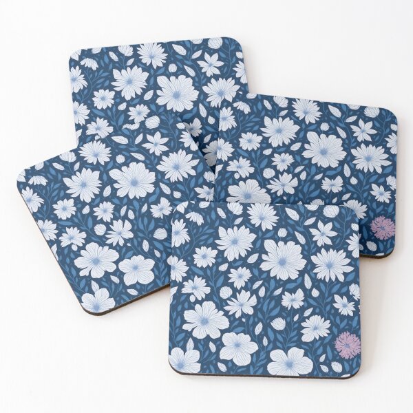 Item preview, blue flowers pattern designed and sold by pksart1.