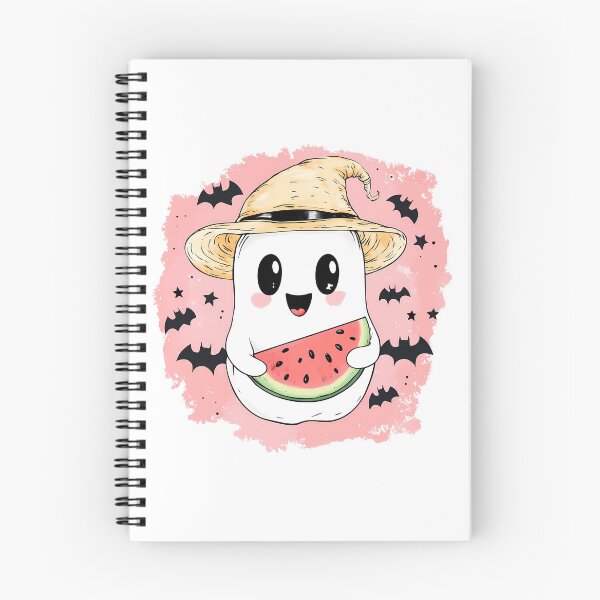 Item preview, Summerween Cute Ghost with Watermelon  designed and sold by ColorFlowArt.