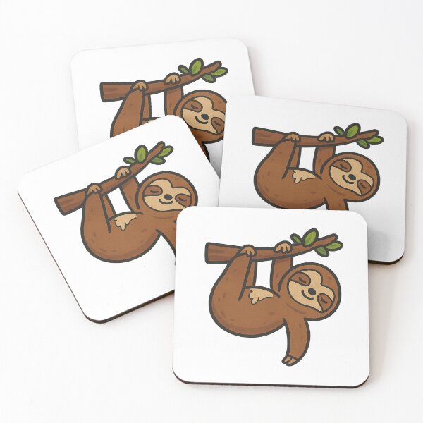 Item preview, Sleepy Sloth on a Branch – Lazy Day Vibes designed and sold by CanSparkleArt.