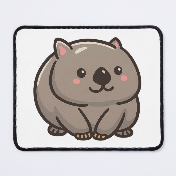 Item preview, Happy Wombat – Cute Aussie Animal Art designed and sold by CanSparkleArt.